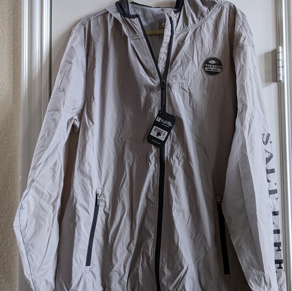 Salt Life Windbreaker Jacket Size 